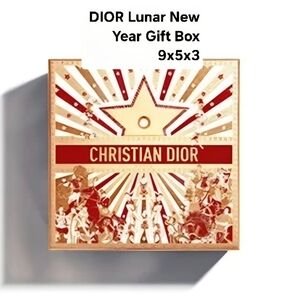 Dior Red & Gold 8x8x4 Gift Box Chinese Year 2026.